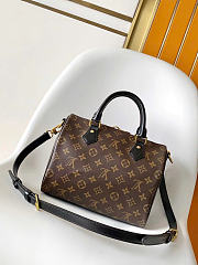 Okify Louis Vuitton Speedy 25 Bag Monogram Brown And Black M48285 25x19x15cm - 6
