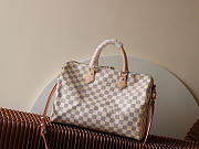 Okify Louis Vuitton Speedy 35 Bag Damier White N41372 35x23x18cm - 5