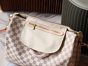 Okify Louis Vuitton Speedy 35 Bag Damier White N41372 35x23x18cm - 3