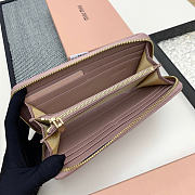 Okify MiuMiu Pink Long Wallet 19x10x2.5cm - 4