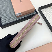 Okify MiuMiu Pink Long Wallet 19x10x2.5cm - 3