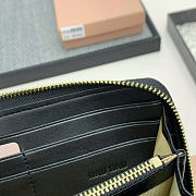 Okify MiuMiu Black Long Wallet 19x10x2.5cm - 5