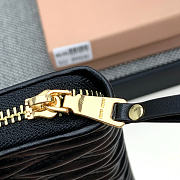 Okify MiuMiu Black Long Wallet 19x10x2.5cm - 6