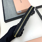 Okify MiuMiu Black Long Wallet 19x10x2.5cm - 4