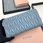 Okify MiuMiu Blue Long Wallet 19x10x2.5cm - 3