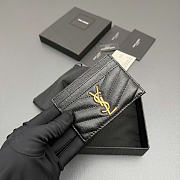 Okify YSL Black Caviar Card Holder 10.5x7.5cm - 5