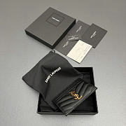 Okify YSL Black Caviar Card Holder 10.5x7.5cm - 4
