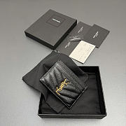 Okify YSL Black Caviar Card Holder 10.5x7.5cm - 3
