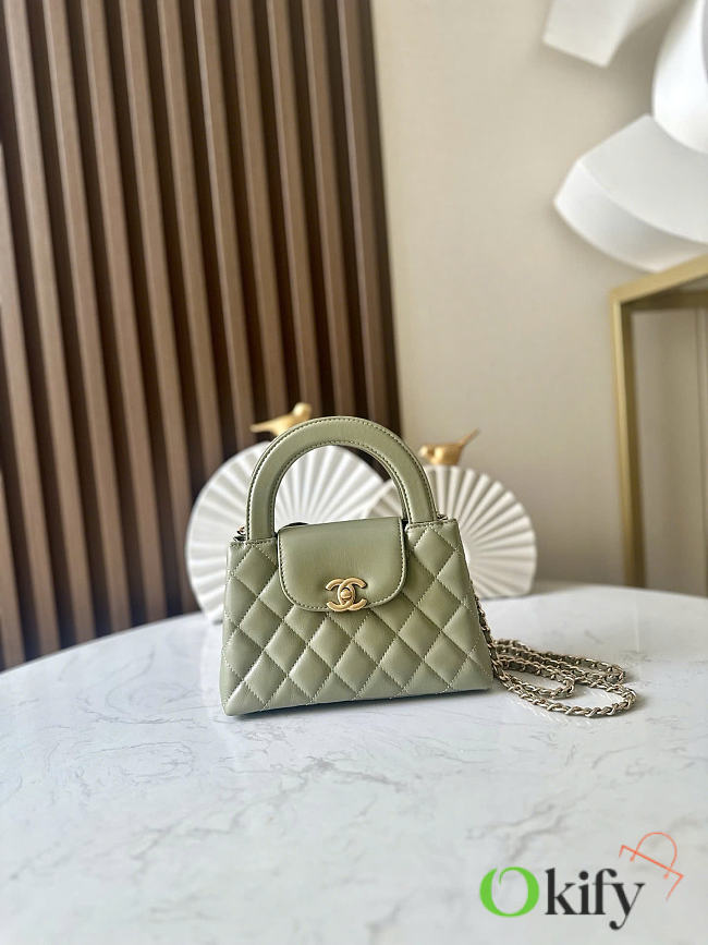 Okify CC Nano Kelly Bag Green AS4416 19x13x7cm  - 1