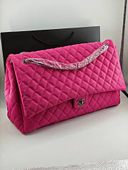 Okify CC Maxi Flap Bag Pink Fuchsia 46x27x13cm - 1