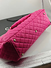 Okify CC Maxi Flap Bag Pink Fuchsia 46x27x13cm - 5