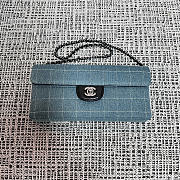 Okify CC East West Chocolate Bar Bag Denim Blue 26x13x4cm - 1