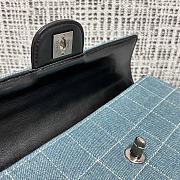 Okify CC East West Chocolate Bar Bag Denim Blue 26x13x4cm - 6