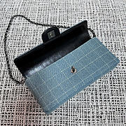 Okify CC East West Chocolate Bar Bag Denim Blue 26x13x4cm - 2