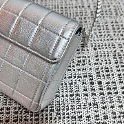 Okify CC East West Chocolate Bar Bag Silver 26x13x4cm - 5