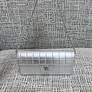 Okify CC East West Chocolate Bar Bag Silver 26x13x4cm - 1