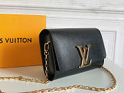 Okify Louis Vuitton Louise Chain Clutch Bag Black M94336 23x15x5cm - 2