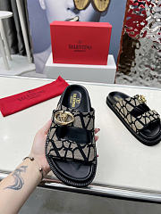 Okify Valentino Black Women Sandals 29316 - 4