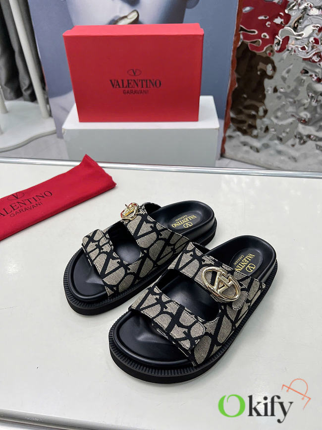 Okify Valentino Black Women Sandals 29316 - 1
