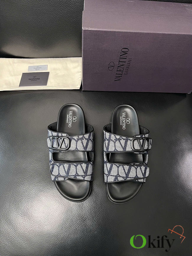 Okify Valentino Black Men Sandals 29318 - 1