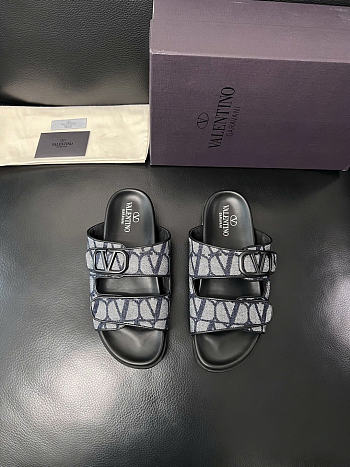 Okify Valentino Black Men Sandals 29318