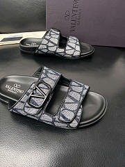 Okify Valentino Black Men Sandals 29318 - 2