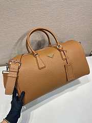 Okify Prada Leather Duffel Bag Brown Cognac 2VC048 50x27.5x23.5cm - 5