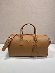 Okify Prada Leather Duffel Bag Brown Cognac 2VC048 50x27.5x23.5cm - 1