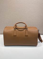 Okify Prada Leather Duffel Bag Brown Cognac 2VC048 50x27.5x23.5cm - 6
