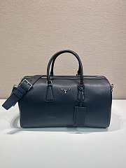 Okify Prada Leather Duffel Bag Black 2VC048 50x27.5x23.5cm - 1