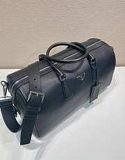 Okify Prada Leather Duffel Bag Black 2VC048 50x27.5x23.5cm - 3