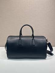 Okify Prada Leather Duffel Bag Black 2VC048 50x27.5x23.5cm - 4