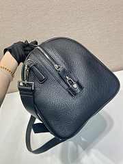 Okify Prada Leather Duffel Bag Black 2VC048 50x27.5x23.5cm - 2