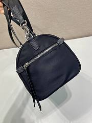 Okify Prada Large Re-Nylon And Saffiano Leather Duffel Bag Black 1BB154 32.5x17x16.5cm - 5