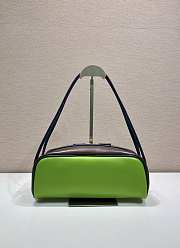 Okify Prada Swing Shoulder Bag Brown And Green 1BC249 28x11.5x10cm - 6