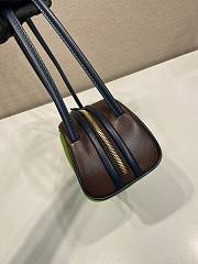 Okify Prada Swing Shoulder Bag Brown And Green 1BC249 28x11.5x10cm - 4