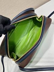 Okify Prada Swing Shoulder Bag Brown And Green 1BC249 28x11.5x10cm - 3