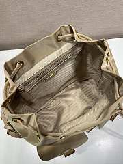 Okify Prada Small Re-Nylon Beige Backpack 1BZ677 28x23.5x12cm - 2
