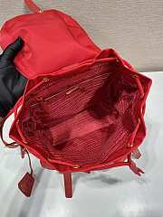 Okify Prada Small Re-Nylon Red Backpack 1BZ677 28x23.5x12cm - 4