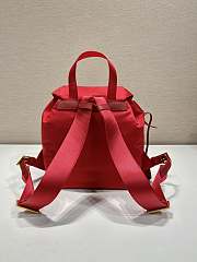 Okify Prada Small Re-Nylon Red Backpack 1BZ677 28x23.5x12cm - 6