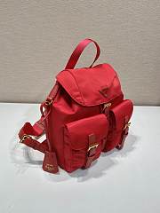 Okify Prada Small Re-Nylon Red Backpack 1BZ677 28x23.5x12cm - 5