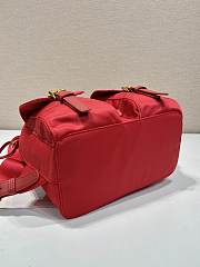 Okify Prada Small Re-Nylon Red Backpack 1BZ677 28x23.5x12cm - 2