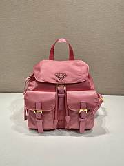 Okify Prada Small Re-Nylon Pink Backpack 1BZ677 28x23.5x12cm - 1