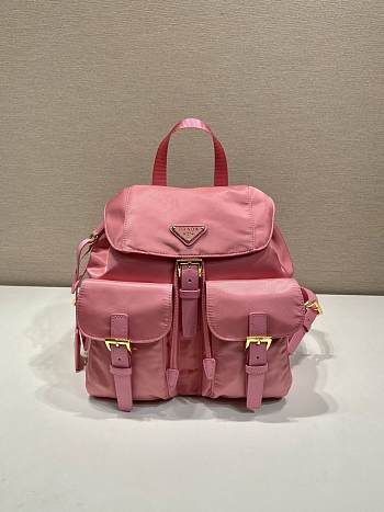 Okify Prada Small Re-Nylon Pink Backpack 1BZ677 28x23.5x12cm