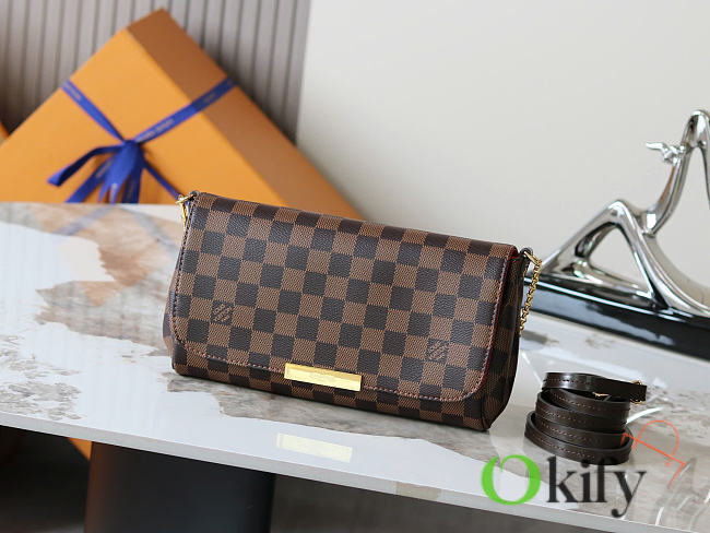 Okify Louis Vuitton Favorite MM Damier Bag N41129 28x17x4cm  - 1