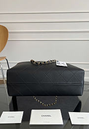 Okify CC 25A Shopping Bag Black Lambskin AS5634 35x24x12cm - 4