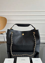 Okify CC 25A Shopping Bag Black Lambskin AS5634 35x24x12cm - 3
