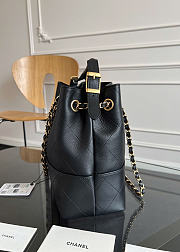 Okify CC 25A Shopping Bag Black Lambskin AS5634 35x24x12cm - 5