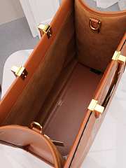 Okify Fendi Sunshine Tote Bag Brown 40x35x21cm - 2