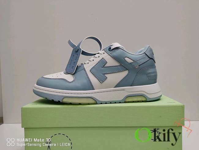 Okify Off White Out Of Office Blue And White Sneakers Unisex - 1